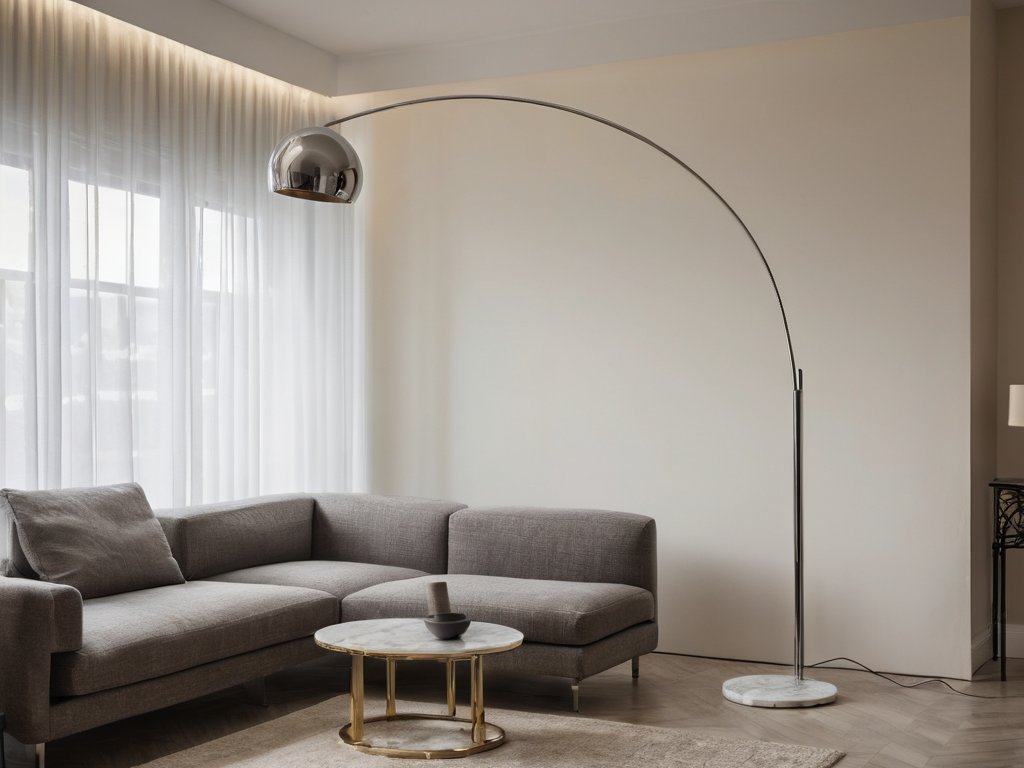 Stehlampe Bogenlampe