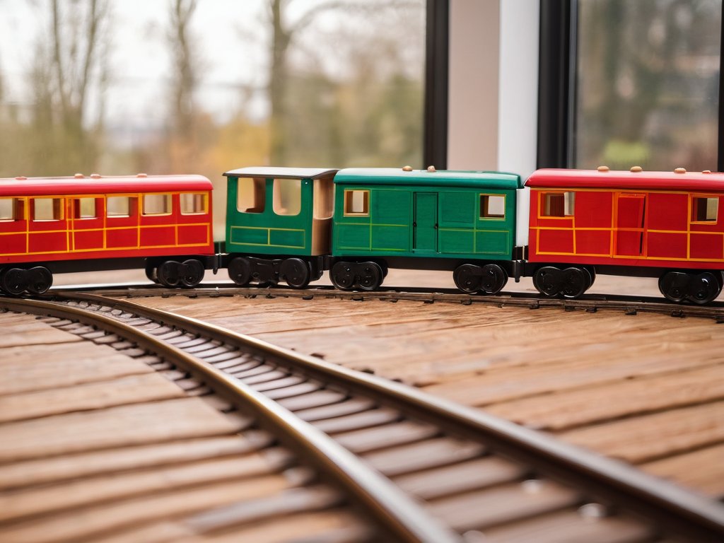 Holzeisenbahn großes Set