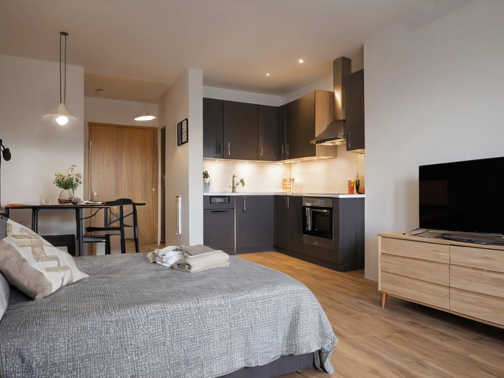 1-Zimmer-Apartment möbliert