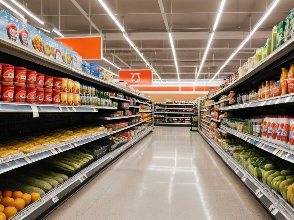 Regalbetreuung Supermarkt