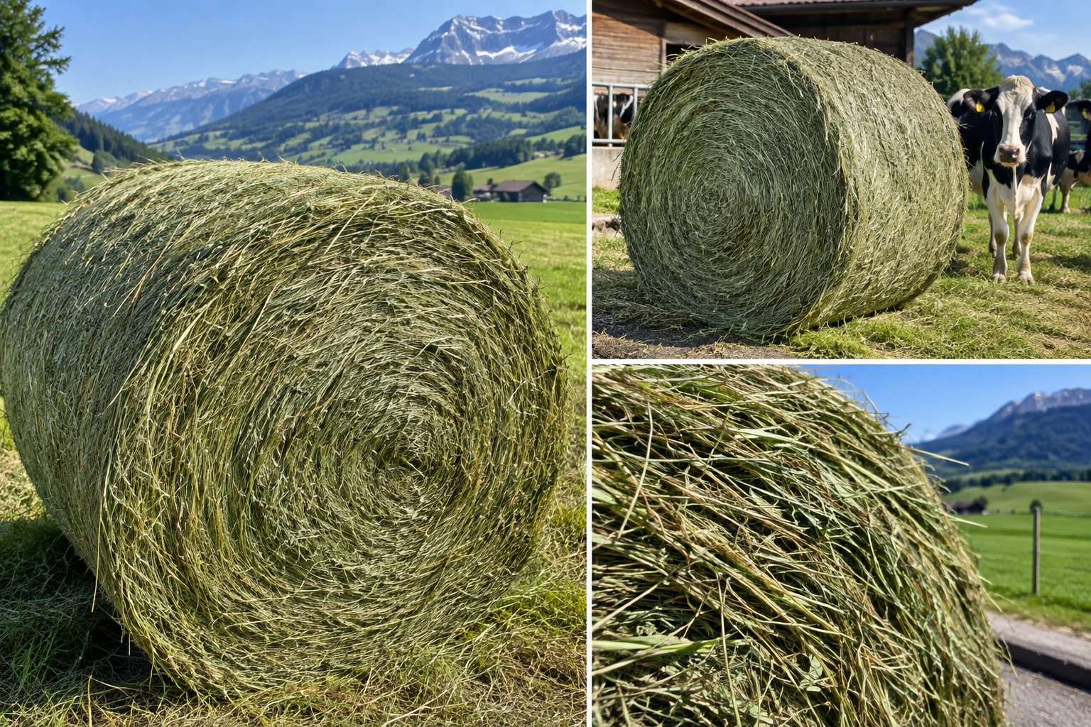 Heu in Rundballen – 1. und 2. Schnitt