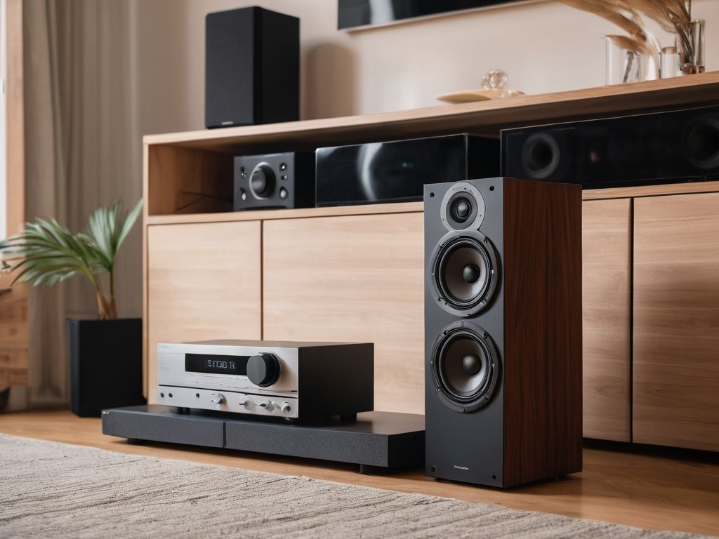 Stereoanlage Denon mit Boxen