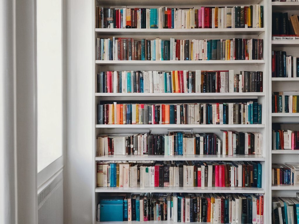 Bücherregal weiß hoch