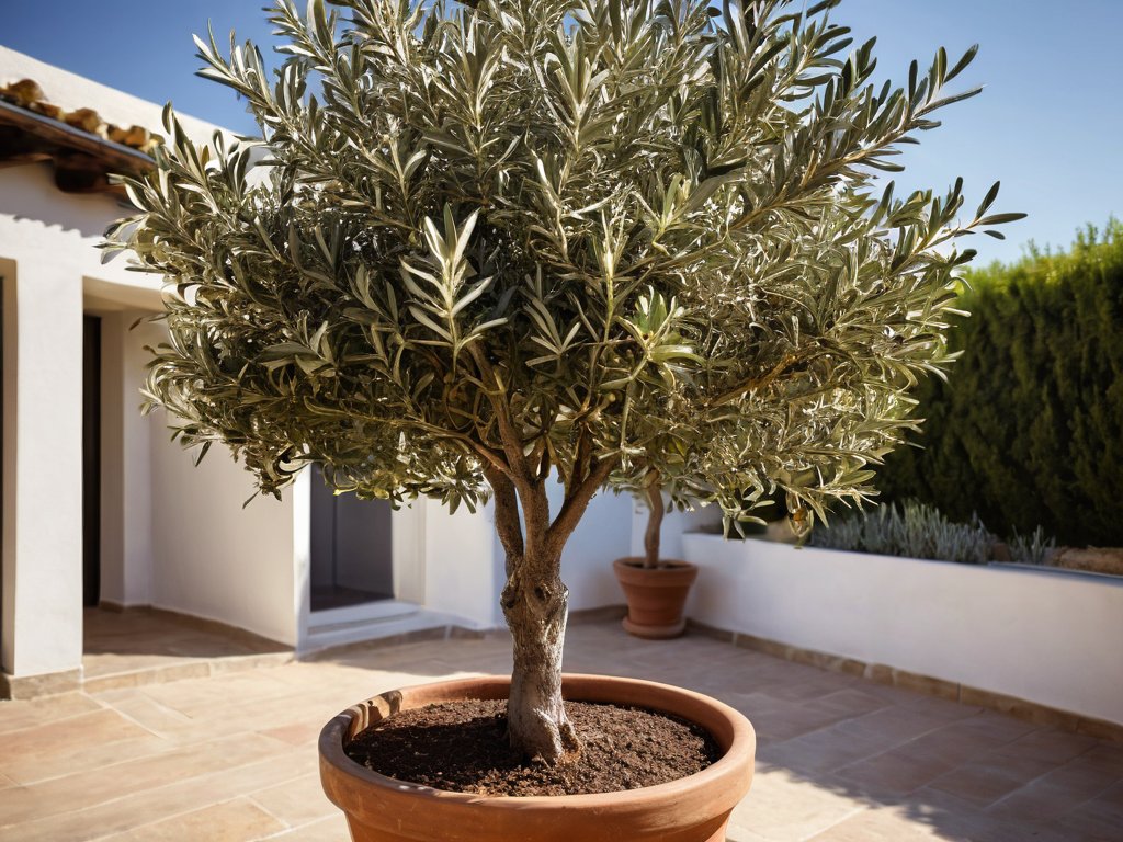 Olivenbaum im Topf